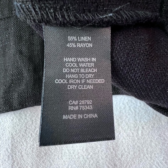 House of Harlow 1960 Revolve black linen blend cut out top puff sleeve womens XS - Picture 10 of 11